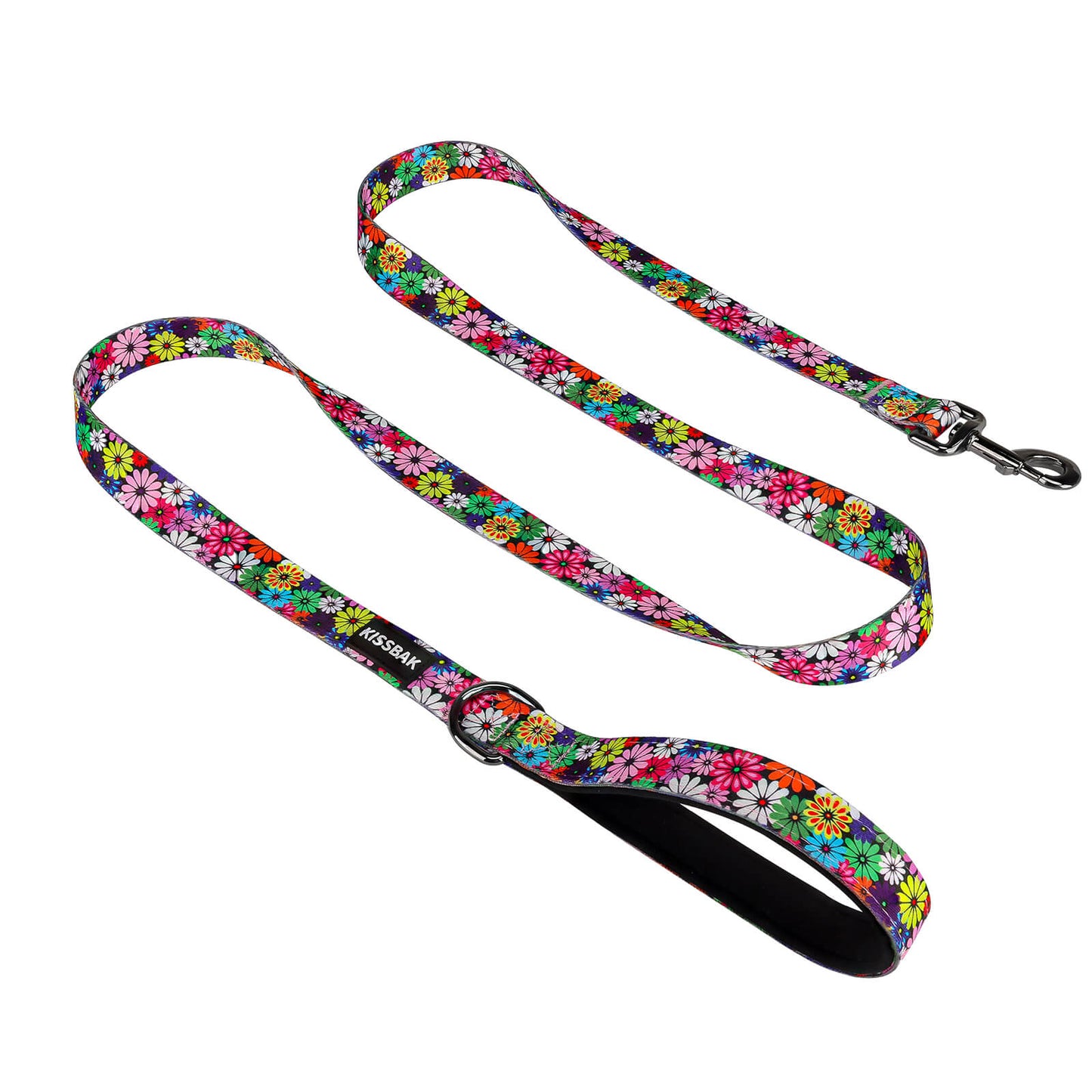 KISSBAK Dog Leash for Small-Medium-Large Dogs - Comfortable Padded Handles,Premium Floral Sunflower Dog Training Leash,Walking Lead for Dogs Sunflower