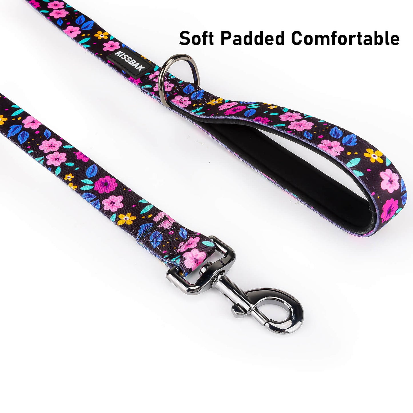 KISSBAK Dog Leash for Small-Medium-Large Dogs - Comfortable Padded Handles,Premium Floral Sunflower Dog Training Leash,Walking Lead for Dogs Floral