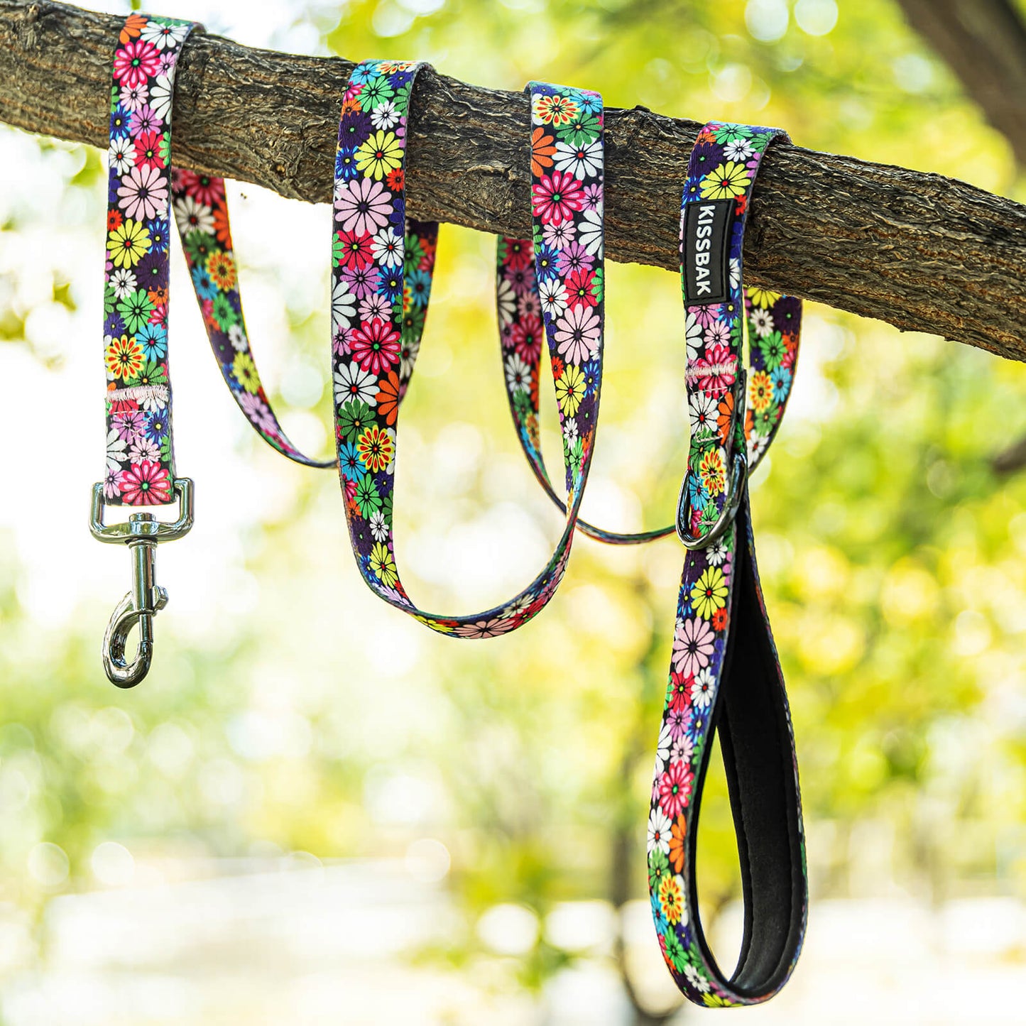 KISSBAK Dog Leash for Small-Medium-Large Dogs - Comfortable Padded Handles,Premium Floral Sunflower Dog Training Leash,Walking Lead for Dogs Sunflower